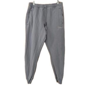 YoungLA Sweatpants Mens Medium Joggers Inspirational Quotes XL Cotton Grey 30x29